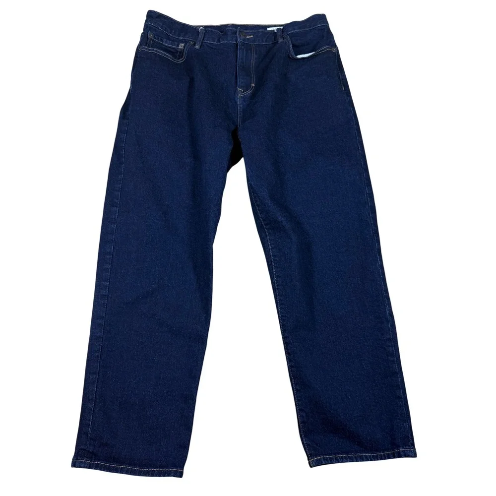 Banana Republic Men Standard Jean Straight Fit Dark‎ Wash Denim 35x30